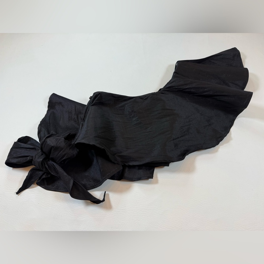 NWT Highlight small waterfall top black one shoulder goth coquette (bin JJ16) - Picture 5 of 8